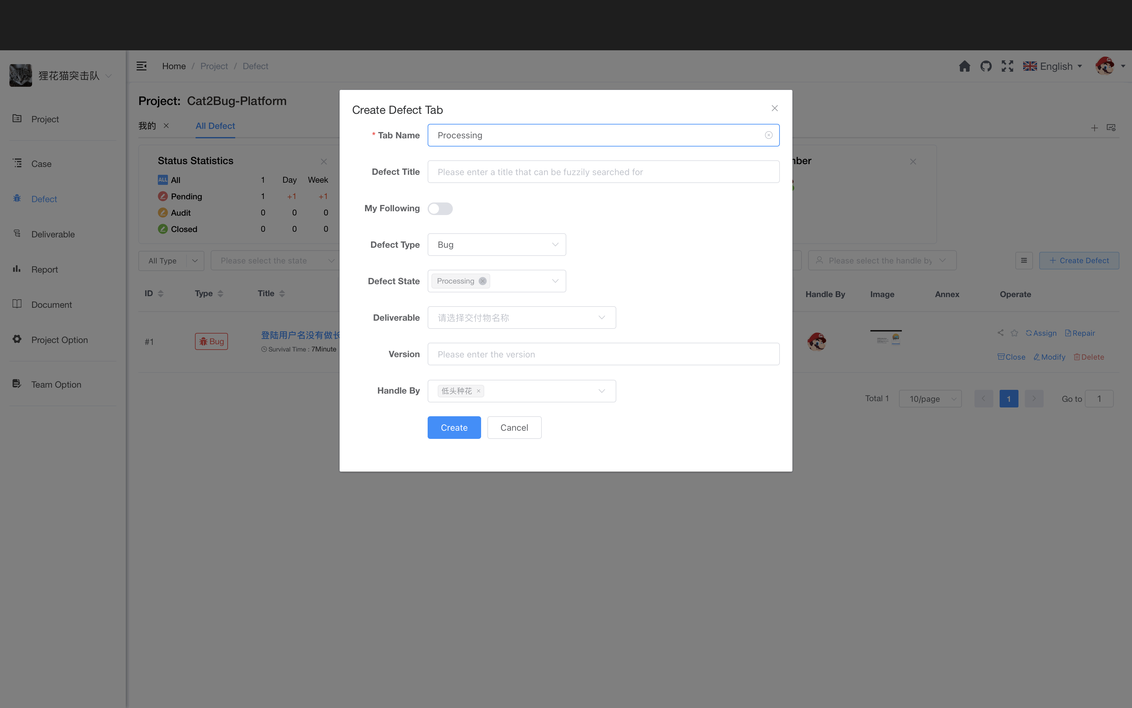 Create Tabs